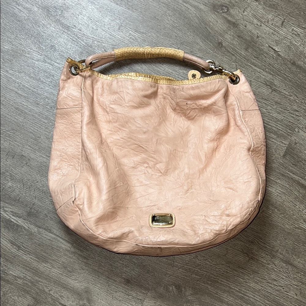 Jimmy Choo Pink Leather Handle Bag
